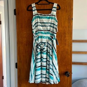 NWT Gabby Skye a-line striped dress.
